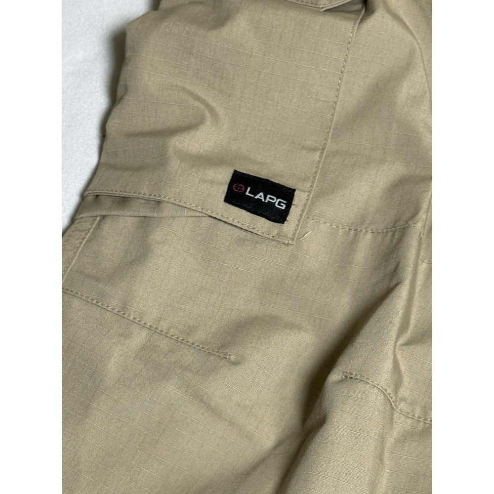 LAPG khaki Stretch Ops Tactical Pants cargo woman's fade resistant Size 8 long - Picture 3 of 16